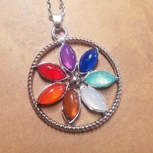 Chakra Flower Pendant